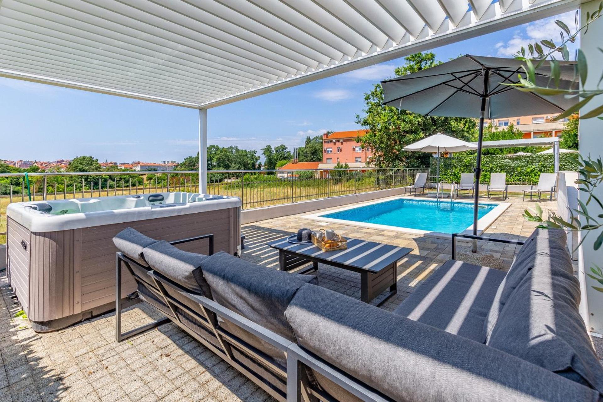 Villas Lotus With Pool And Jacuzzi Pula Exterior foto